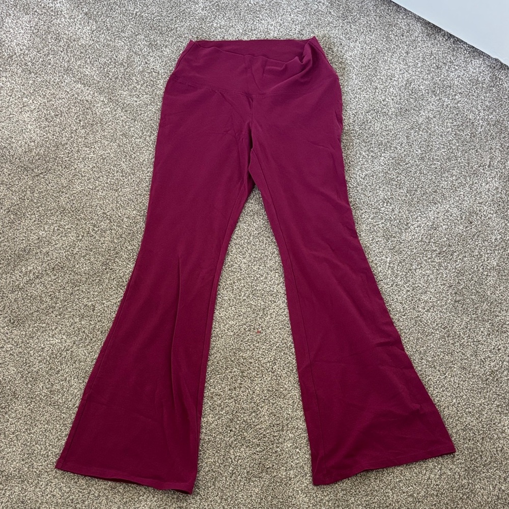 Wild Fable Burgundy Flared Leggings